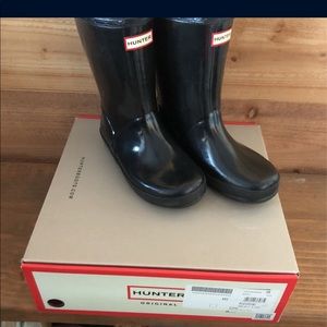 Girls Black Hunter Boots size 12